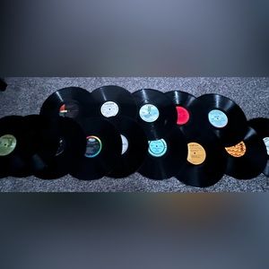 14 random record wall decoration (real records)